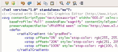 Sketsa SVG Editor Source Editor